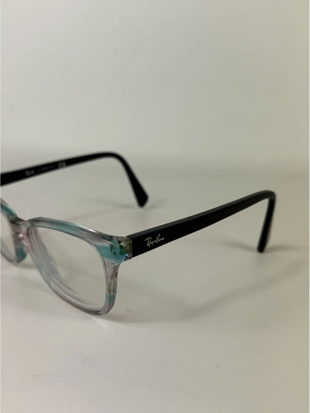 Ray Ban RB1591 3807 Womens Jr Blue & Clear Eyeglasses FRAMES ONLY 48-16-130